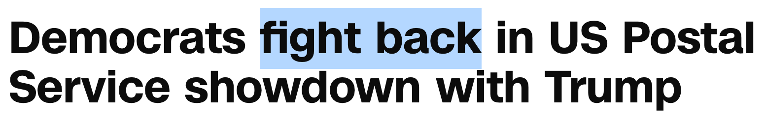Заголовок CNN с фразовым глаголом  fight back